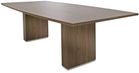108&quot x 48&quot Custom Modern Boat-Shaped Conference Table w/Cable Channel Bases