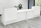 11' Emerge 2-Person Reception Desk with Two Counters