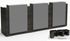 12'W Three-Person Custom Standing Height Reception Desk w/ Drawers  