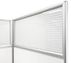 12'W x 12'D x 7'H White Laminate Washable Complete 4-Person Cluster Office Cubicle - Starter Unit