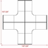 12'W x 12'D x 7'H White Laminate Washable Complete 4-Person Cluster Office Cubicle - Starter Unit