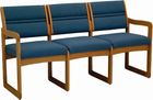 Oak Value Series 400lb Capacity 3-Seat Sofa