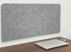 36&quotW x 17&quotH Wall Mounted PET Pin Board in Light Gray