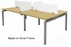 4-Person Benching Workstation w/ 48
