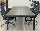 4-Person Collaborative Open Office Benching Workstation w/48&quot x 24&quot Worksurfaces