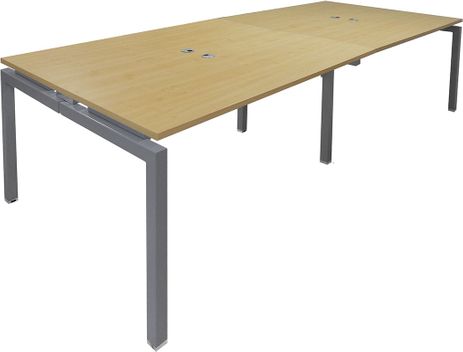 4-Person Collaborative Open Office Benching Workstation w/60