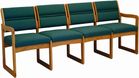 Oak Value Series 400lb Capacity 4-Seat Sofa