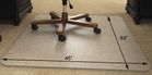 45&quot x 53&quot High Pile Carpet .25&quot Thick Rectangular Chair Mat