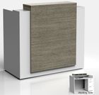 5'W Custom Standing Height Reception Desk with Drawers