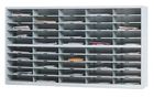 60&quotW - 50 Pocket 2 Tier Sorter in Pebble Gray