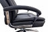 Black Top Grain Leather 500 Lbs. Capacity Desk Chair with 24