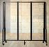 6'W x 6'H Clear Acrylic Folding Mobile Room Divider
