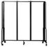 6'W x 6'H Clear Acrylic Folding Mobile Room Divider