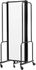 6'W x 6'H Clear Acrylic Folding Mobile Room Divider