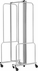 6'W x 6'H Clear Acrylic Folding Mobile Room Divider