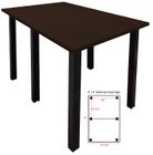 6' x 4' Standing Height Conference Table w/Square Post Legs
