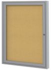 Aluminum Frame Cork Bulletin Board - 24&quot X 36&quot 1 Door