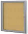 Aluminum Frame Cork Bulletin Board - 30&quot X 36&quot 1 Door