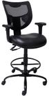 Antimicrobial Vinyl 24/7 400  lb. Cap. Drafting Stool - <br>26&quot-29&quot / 29&quot-32&quot Seat Hgt.