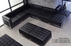 Black Tufted Modular 3-Seat Sofa