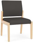 Brooklyn 300 lb. Cap. Armless Guest Chair in Upgrade Fabric/Healthcare Vinyl