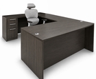 Charcoal Laminate Straight Front U-Workstation