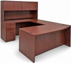 Cherry Laminate U-Shaped Workstation by Gibraltar