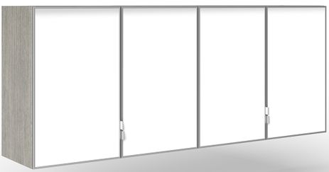 Custom 6'W Wall Mounted Hutch