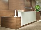 Custom L-Shaped Lobby Desk, Right Return
