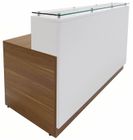 Custom Reception Desks w/Glass Counter - 5'W Desk