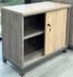 Desert Oak & Smoked Timber Tall Storage Credenza - 10.5'W
