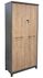 Desert Oak & Smoked Timber Tall Storage Credenza - 10.5'W