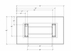 Custom Standing Height Rectangular Conference Table w/ Cable Channel Bases - 72