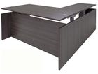 71&quot x 84&quot Enclosed Fully Height Adjustable Executive L-Shaped Desk
