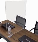 EZ Install 24&quotW x 30&quotH Training Table Sneeze Guard with Polycarbonate Clamps - IN STOCK!
