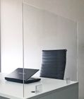 EZ Install 30&quotW x 24&quotH  Universal Acrylic Sneeze Guard w/Polycarbonate Clamps - IN STOCK! 