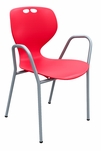 Figure 8 Stack Chair w/ Arms - 300 Lbs. Capacity