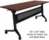 Flip & Stow Mobile Training Tables w/Privacy Panel - 60