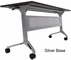 Flip & Stow Mobile Training Tables w/Privacy Panel - 60