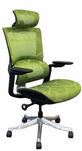 300 lbs. Capacity CloudSit Elastic Mesh Ergo Chair w/Headrest in Springtime Green - FREE with $10,000 Purchase!