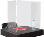 24&quotW x 24&quotH Acrylic Sneeze Guard w/12&quot Folding Sides - FREE with $1000.00 Purchase!