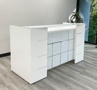 Glass Front Reception Desk in 5 Colors!