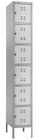 Heavy Duty Steel 6-Person 78&quotH Box Locker
