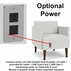 Luxe 500 lb. Capacity Guest Chair in Upgrade Fabric/Healthcare Vinyl