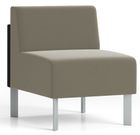 Luxe 500 lb. Capacity Armless Guest Chair in Upgrade Fabric/Healthcare Vinyl