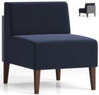 Luxe 500 lb. Capacity Armless Guest Chair in Standard Fabric/Vinyl