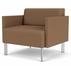 Luxe 500 lb. Capacity Guest Chair in Upgrade Fabric/Healthcare Vinyl