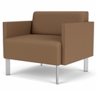 Luxe 500 lb. Capacity Guest Chair in Upgrade Fabric/Healthcare Vinyl