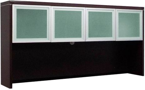Mocha Glass Door Hutch