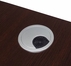 Mocha Peninsula U-Shaped Workstation w/Hutch